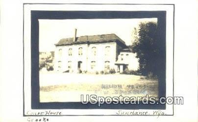 Real Photo Court House - Sundance, Wyoming