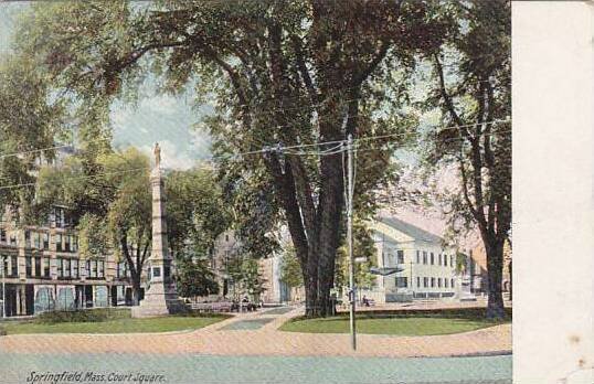 Massachusetts Springfield Court Square 1909