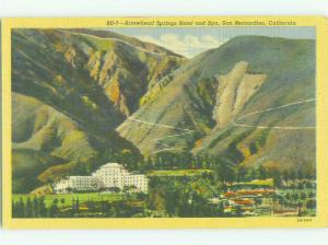 Unused Linen ARROWHEAD SPRINGS HOTEL San Bernardino California CA hr7288@