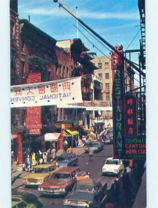 Damaged back Pre-1980 SHOPS IN CHINATOWN New York City NY G4997