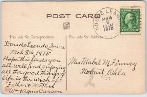 c1915 Birthday Greeting Postcard Dutch Children Windmill German Text A402