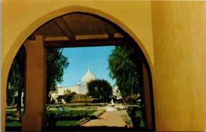 Vtg Scottsdale Arizona AZ Casa Blanca Inn Resort Through The Archway Postcard