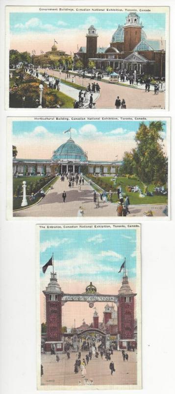 3 Early Canada Post Cards - Canadian National Exhibition - #2