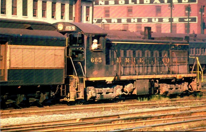 Trains Erie Railroad Locomotive #665