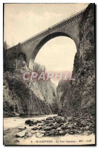 Postcard Old St Sauveur Le Pont Napoleon