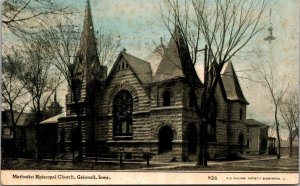 Methodist Episcopal Church Grinnell IA c1910 Vintage Postcard R80