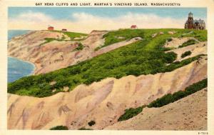 MA - Martha's Vineyard Island. Gay Head Cliffs and Lighthouse