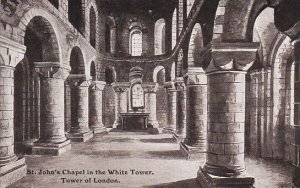 England London Tower Of London Interior St John's Chapel In The White Tower