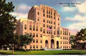 Texas Amarillo Potter County Court House 1948