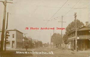 OH, New Berlin, Ohio, RPPC, North Main Street, Business Section, Photo