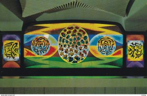 MONTREAL, Quebec, Canada 50-60s Glass Mural Place des Arts, Montreal, Salle W...