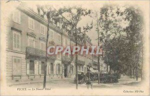 Postcard Old New Hotel Vichy (map 1900)