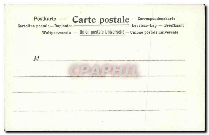 Old Postcard The position in Denmark