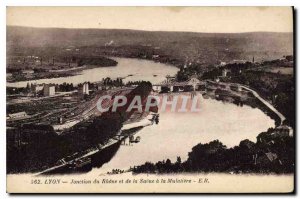 Old Postcard Lyon Rhone Junction and Saune has Mulatiere E R