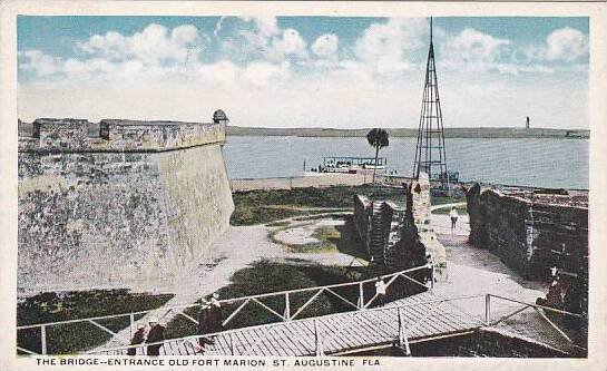 Florida Saint Augustine The Bridge Entrance Old Fort Marion