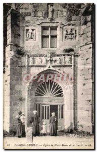 Old Postcard Perros Guirec Church of Our Lady of Clarity