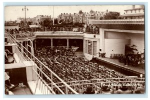 Clacton-on-Sea Band Pavilion Essex England Vintage RPPC Photo Postcard 