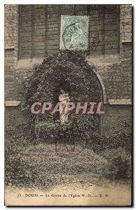 Old Postcard Douai Cave Church N D