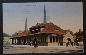 Middletown, NY - Erie RR Station - 1910