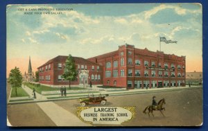 Tyler Commercial College Texas tx old postmarked 1915 postcard