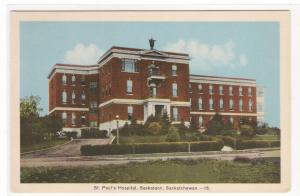 St Paul's Hospital Saskatoon Saskatchewan Canada postcard