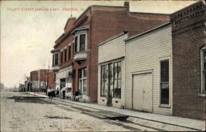Preston Iowa IA Gillett Street c1910 Vintage Postcard