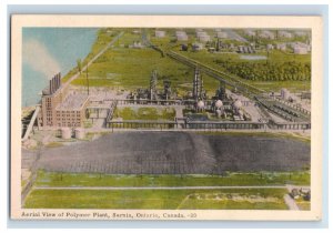 Vintage Aerial View Of Polymer Plant Sarnia Ontatio Postcard P158E