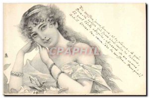 Old Postcard Fantasy Illustrator Woman