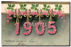 Old Postcard Fantasy Flowers Year 1905 Trefles