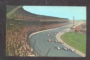 INDIANAPOLIS INDIANA INDY 500 AUTOMOBILE CAR RACE CARS VINTAGE POSTCARD