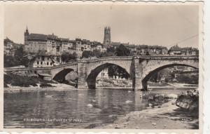 B93819 fribourg le pont de st jean real photo  switzerland