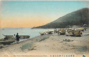 c1910 Japan View Hachibuse hill Suma Kobe hand colored Postcard 25-1645