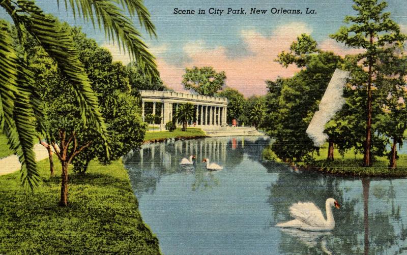 LA - New Orleans. City Park Scene