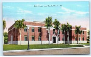 *Court House Vero Beach Florida Vintage Postcard C10