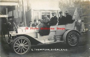 Early Auto, RPPC, E Thompson Overland Race Car No 17, Photo