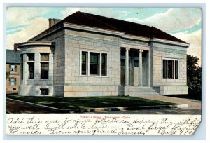 1907 Public Library, Torrington Connecticut CT The Chapin News Co. Postcard 