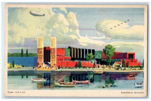 1933 Electrical Building A Century Of Progress Chicago IL Antique Postcard