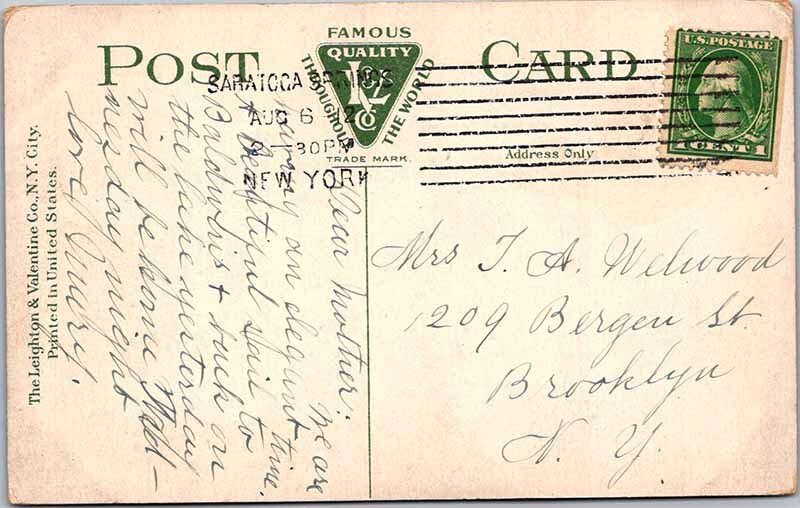 Postcard WATER SCENE Lake George New York NY AN2822