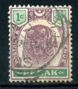 509642 Malaysia state 1895 year Perak Tiger stamp