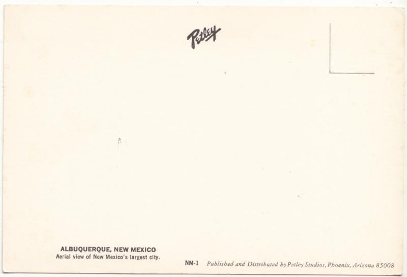 ALBUQUERQUE, NEW MEXICO, Aerial view,unused Postcard