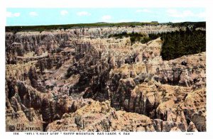 Postcard PANORAMIC SCENE Sheep Mountains Bad Lands South Dakota SD AU9555