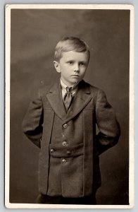 RPPC Handsome Young Paul Bagley Crestline Ohio c1913 Postcard A28