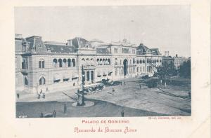 B80825 palacio de goblierno  buenos aires  argentina  front/back image