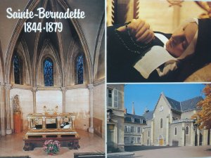 Sainte Bernadette 1844 -1879 Vintage Multiview Postcard Couvent Saint Gildard