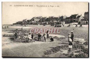 Lagrune Sea - Vue Generale de la Plage-child - Old Postcard