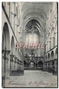 Old Postcard Tournal Main Nave of the Cathedral