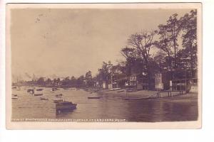 Real Photo, Boathouse, Flotilla, Lardners Point,  Pennsylvania, Used 1913