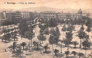 Plaza de Cataluna Barcelona Spain Unused 