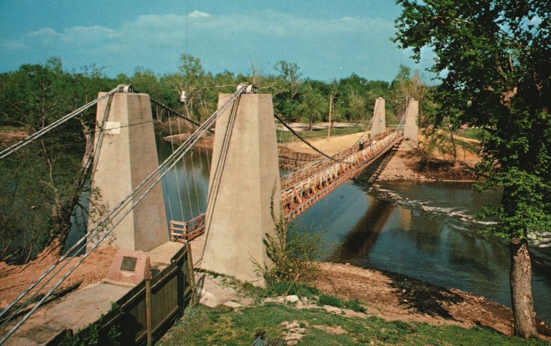 Vintage Postcard General Dean Suspension Carlyle's Bridge Southern Illinois ILL