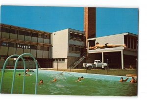 Hot Springs Montana MT Vintage Postcard Camas Hot Springs Bathhouse Swimming